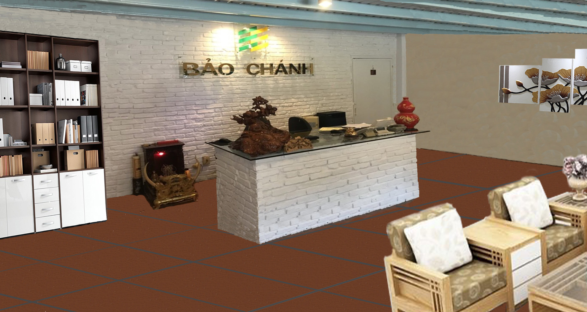 Quầy lễ tân thiết kế chuyên nghiệp